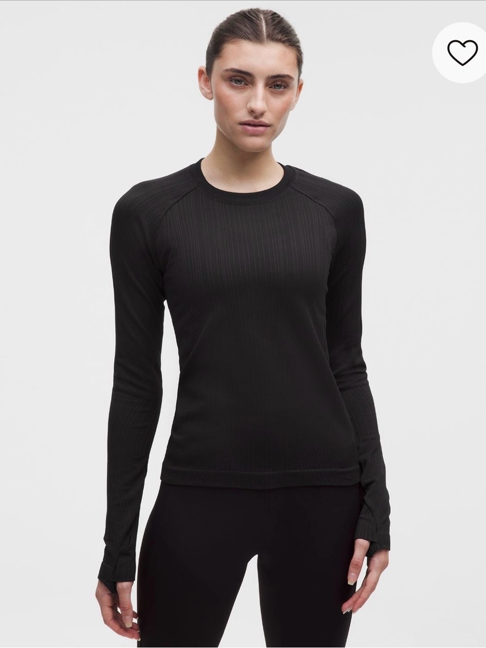 Lululemon Rest Less Pullover Black Long-Sleeve Ribbed Performance Top Sz 6 NWT